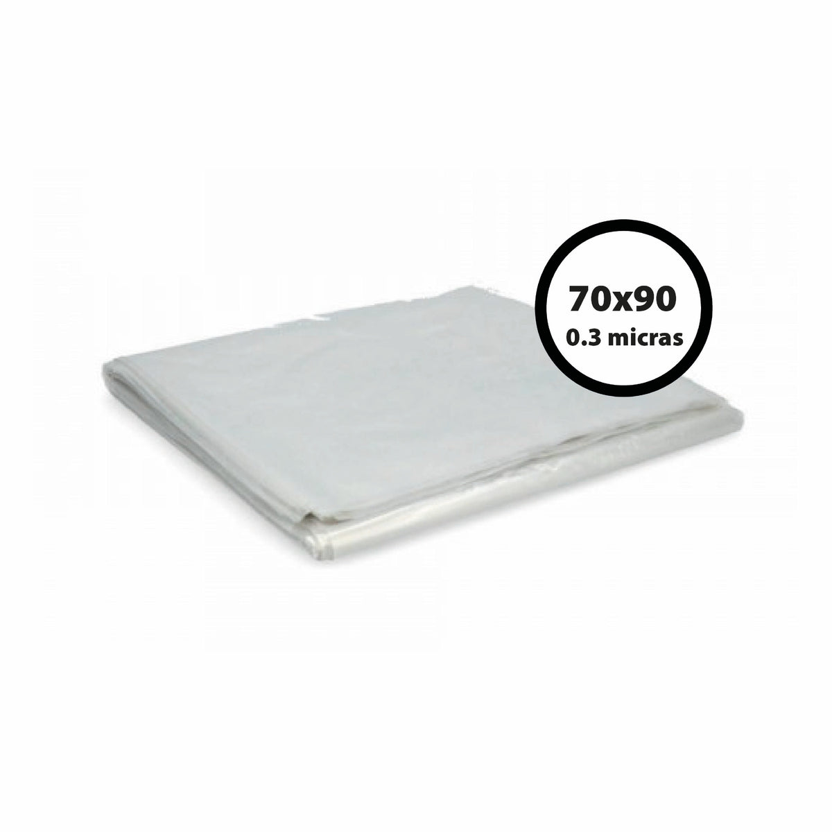 Bolsa basura 70X90X0.03 Transparente 10 Un | 5 Packs
