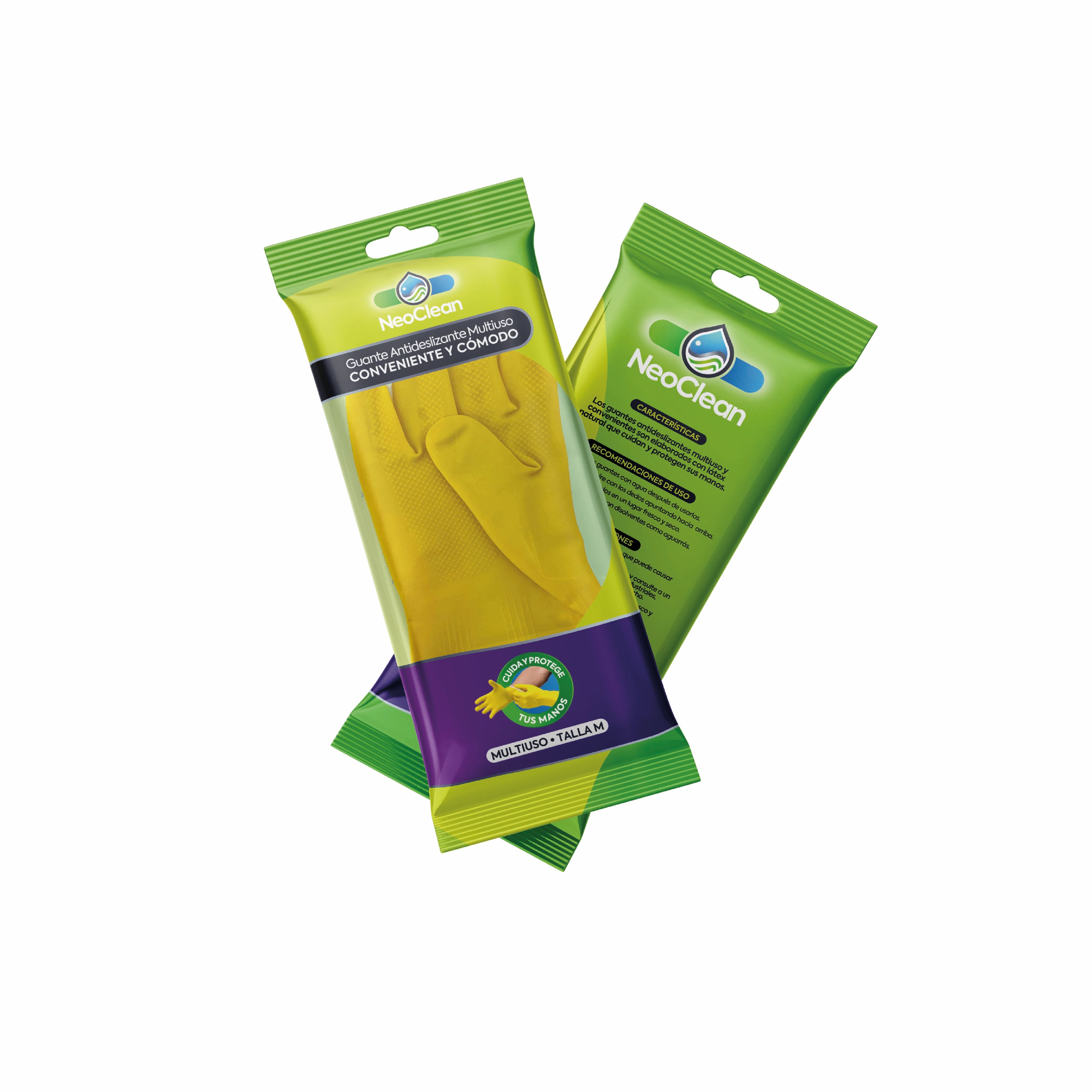 Guante de látex Talla M NEOCLEAN | Bolsón 12 Pares