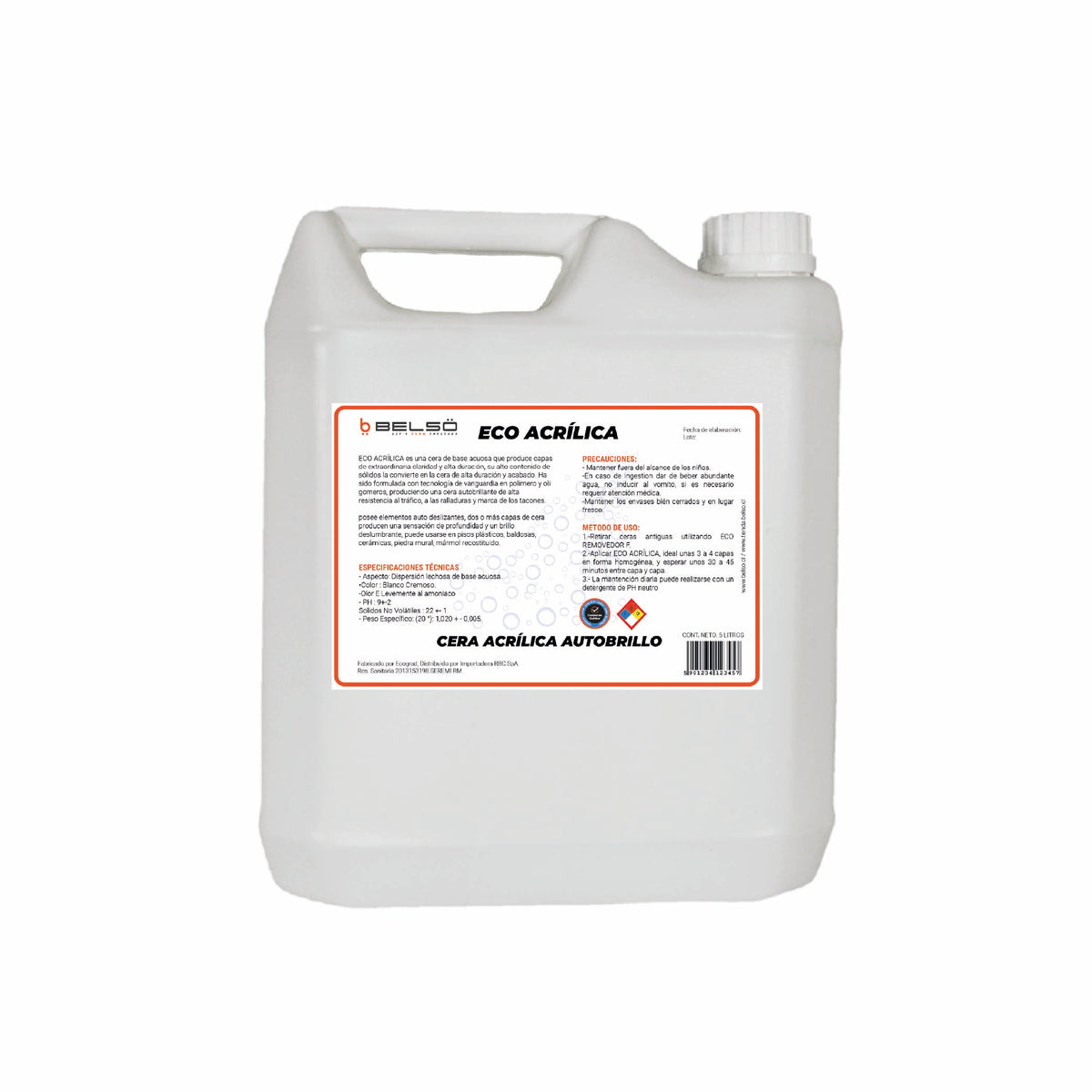 Cera Acrílica Varios Colores ECO 5 L | 4 Unidades