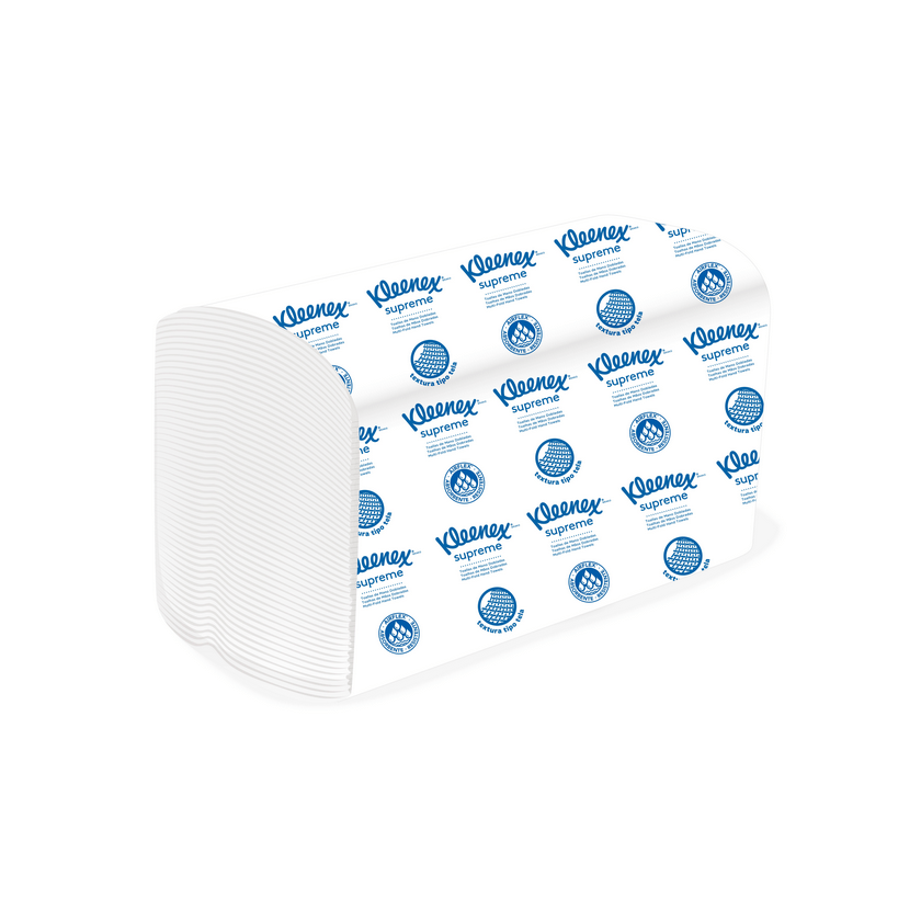 Toallas Interfoliada Kleenex® Supreme Doble Hoja - (18 Pack de 150hjs)