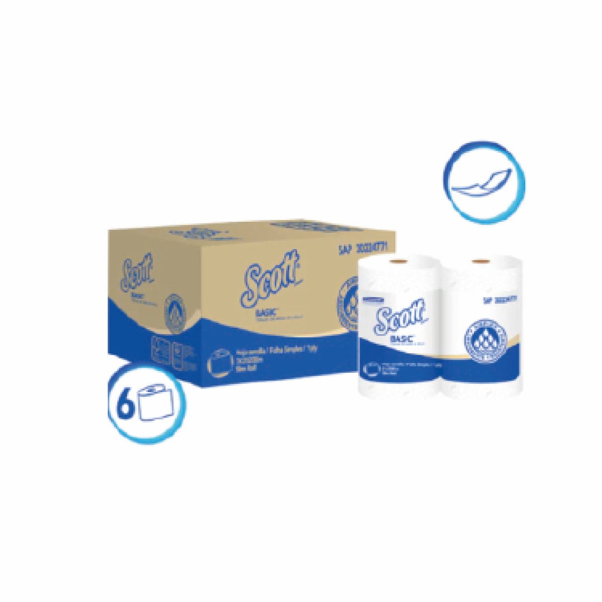 Toallas en Rollo Scott - (6 rollos de 200 metros)