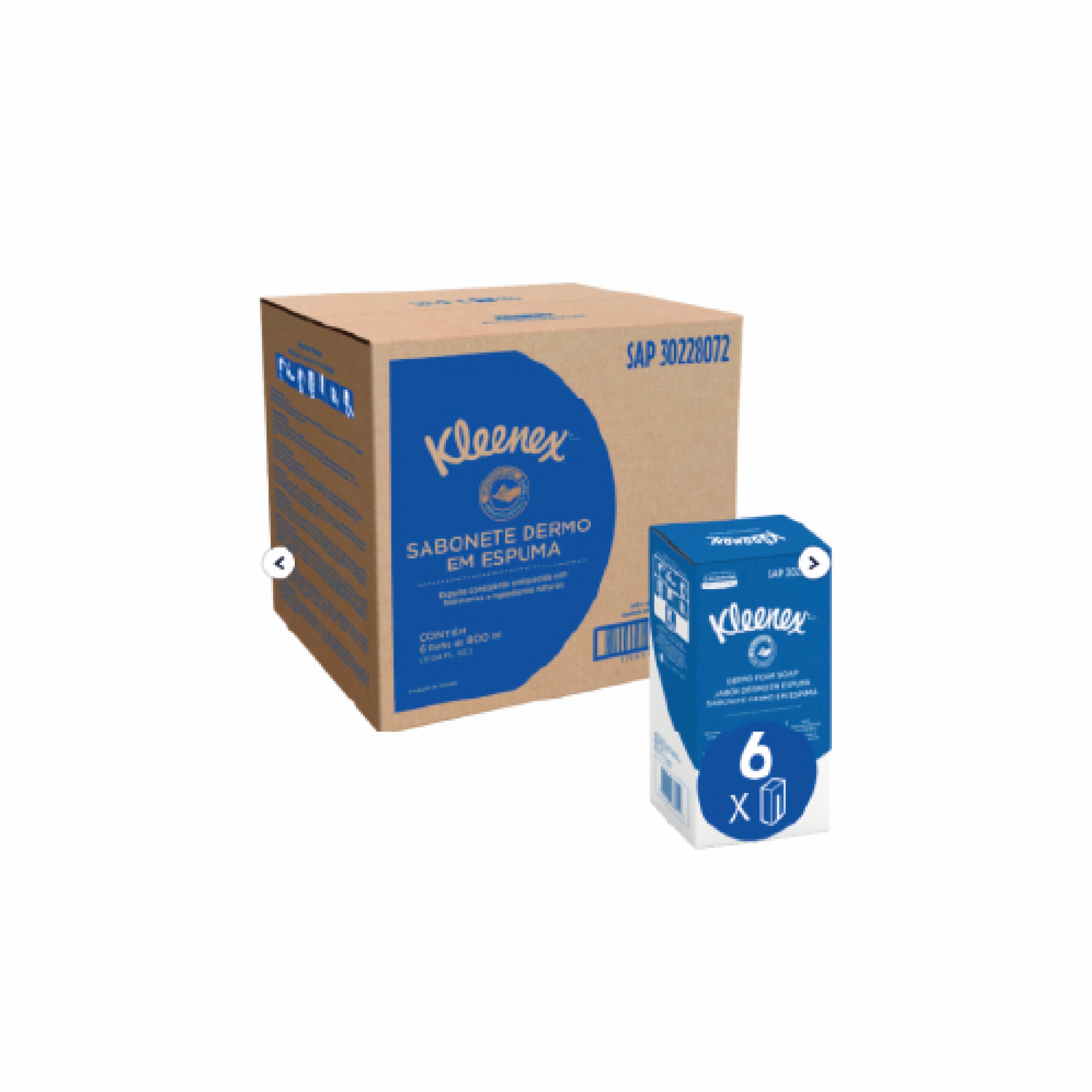 Jabón Espuma Kleenex - (6 Sachet de 800ml)