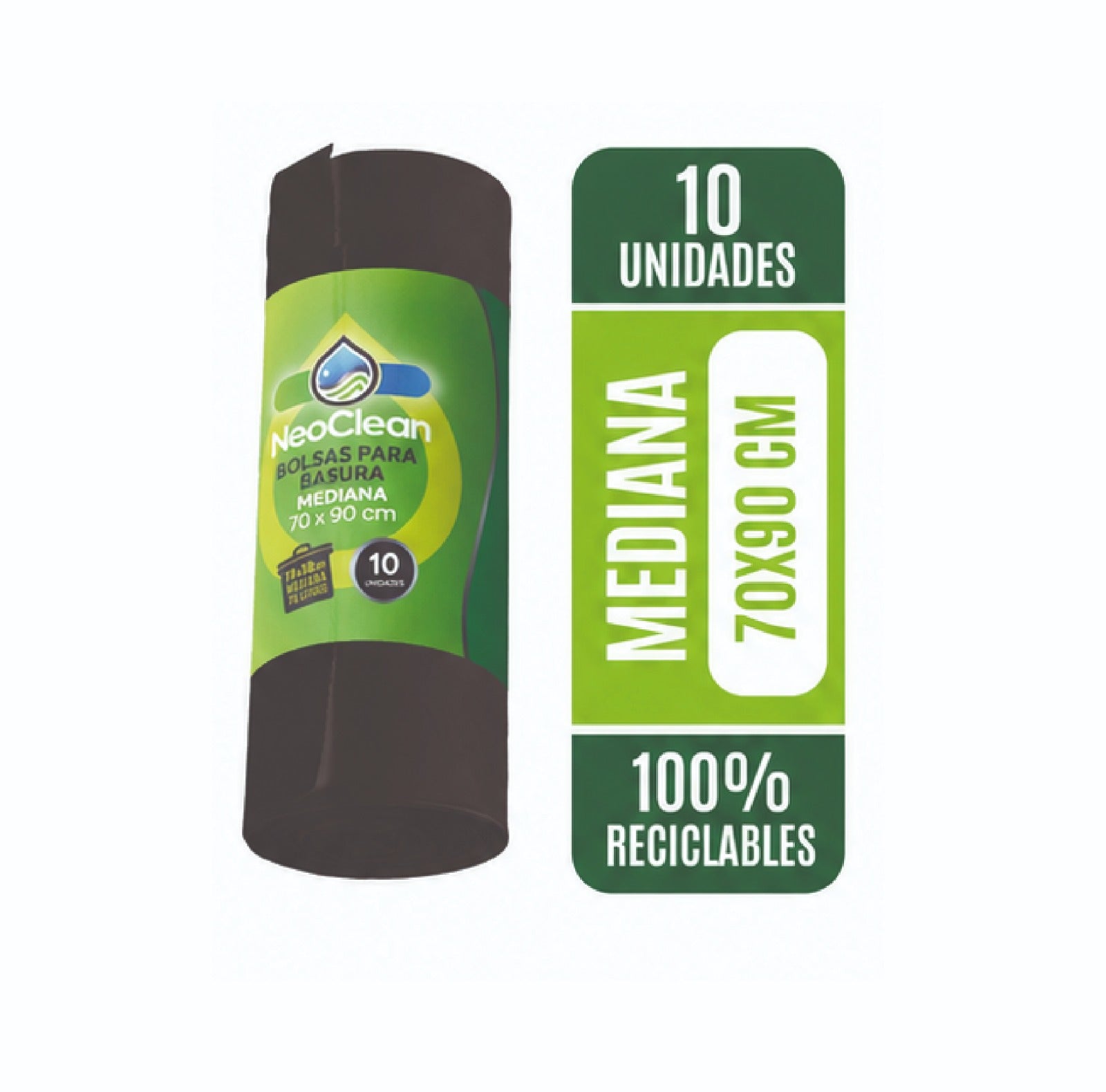 Bolsa basura 70X90 NEOCLEAN 10 Un | 60 Packs