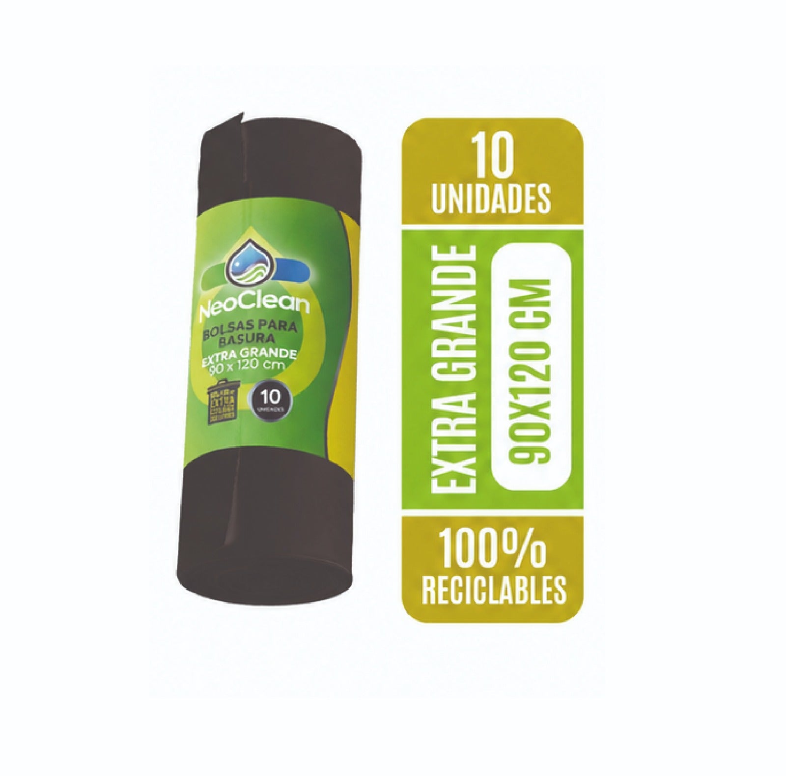 Bolsa basura 90X120 NEOCLEAN 10 Un | 20 Packs
