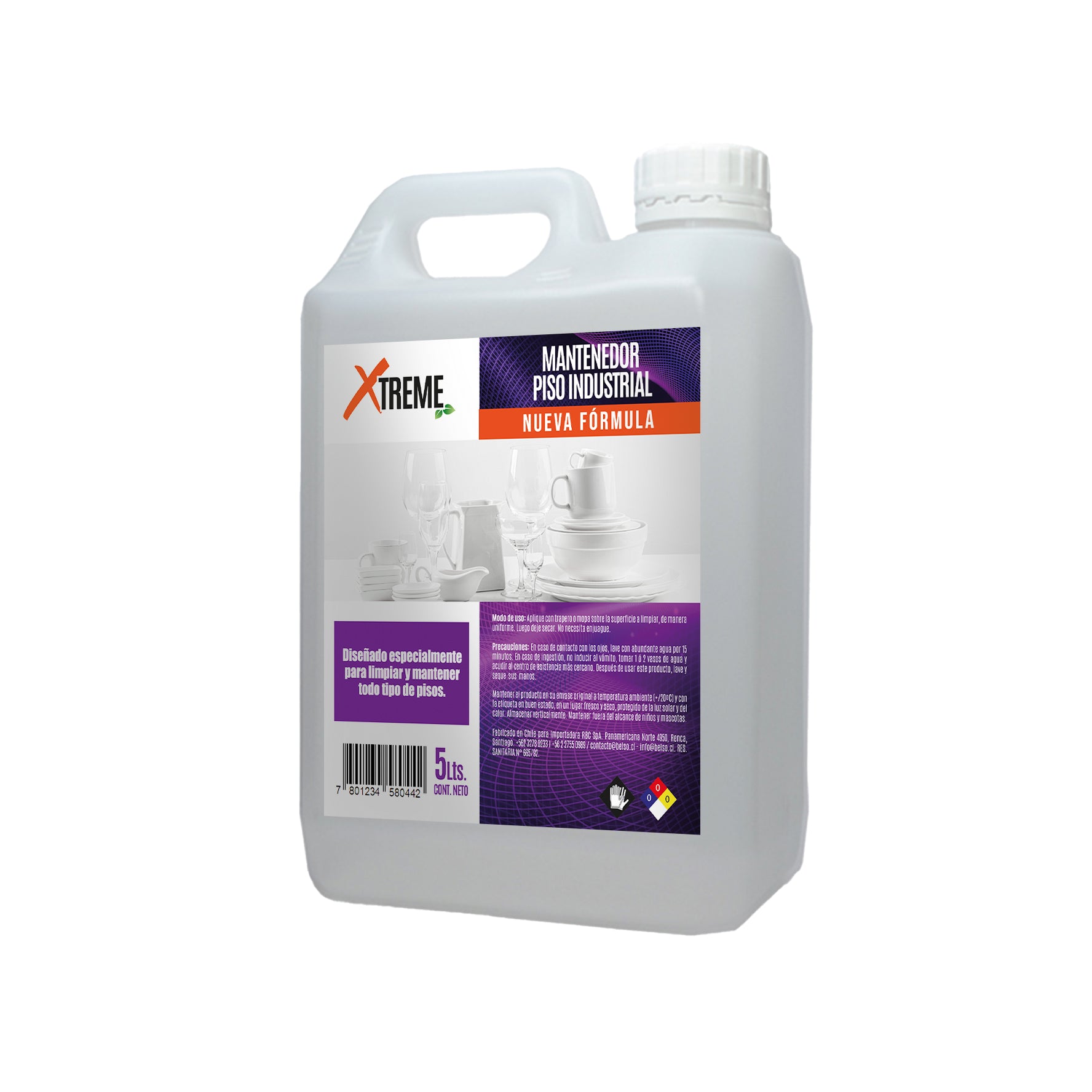 Mantenedor de Piso XTREME 5 L | 4 Unidades