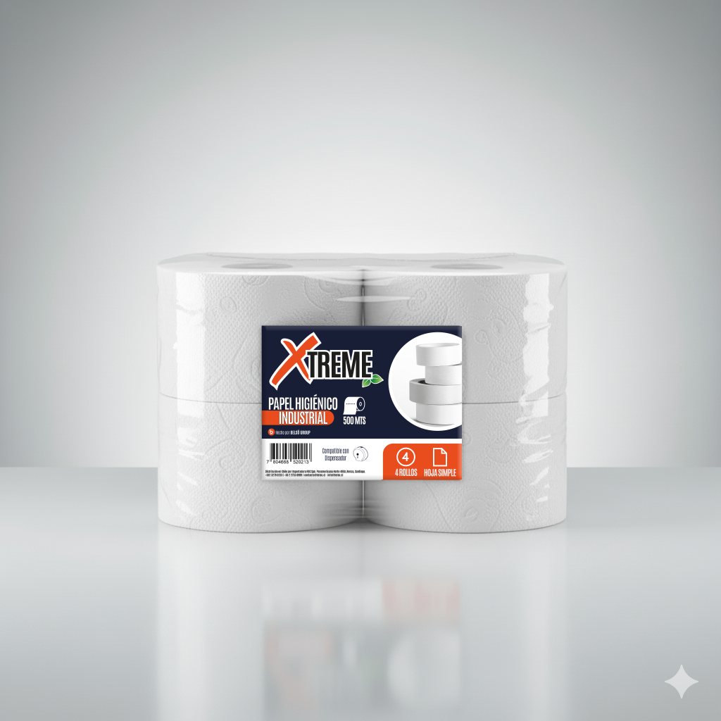 Papel Higiénico Industrial 4X500 M XTREME H/S