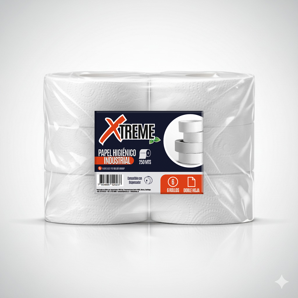 Papel Higiénico Industrial 6X250 M XTREME H/D