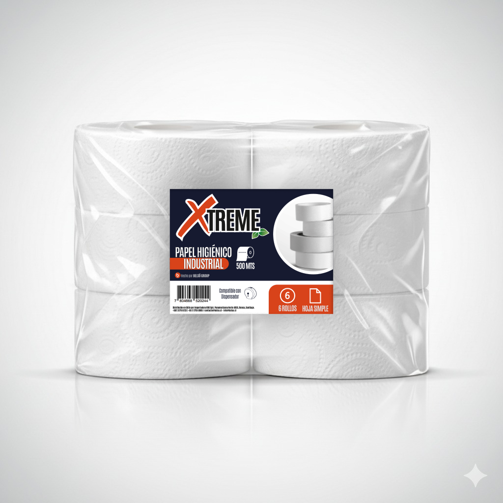 Papel Higiénico Industrial 6X500 M XTREME H/S