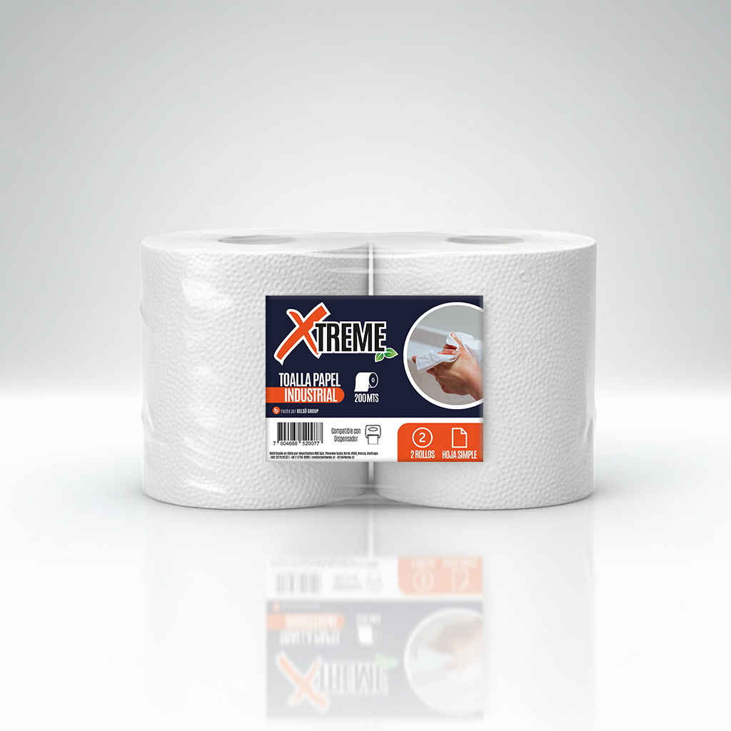 Toalla de Papel Industrial 2X200 M XTREME