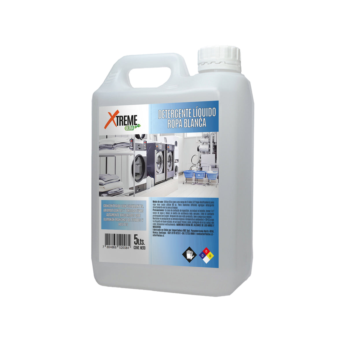 Detergente Ropa Blanca XTREME 5 L | 4 Unidades