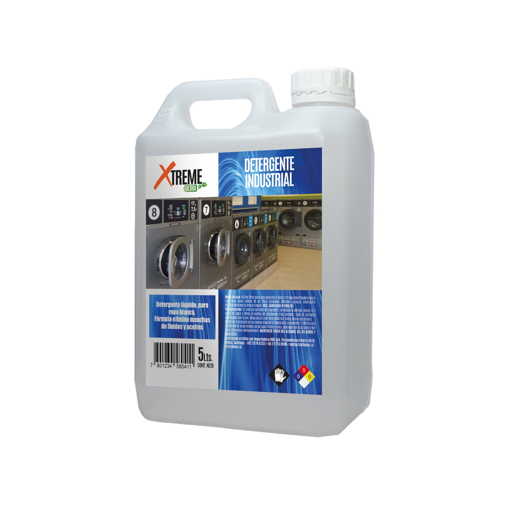 Detergente Ropa Color XTREME 5 L | 4 Unidades